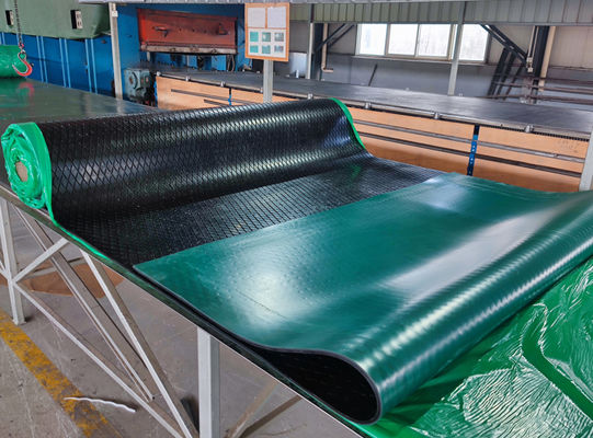 Diamond Grooved Rubber Pulley Lagging