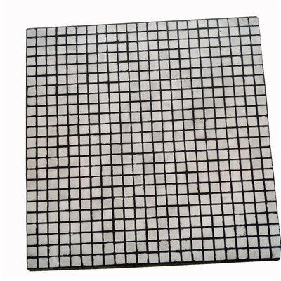 การขุดซีเมนต์อลูมินาเซรามิกไลเนอร์ Hex Square ยางเซรามิกสวม Liners